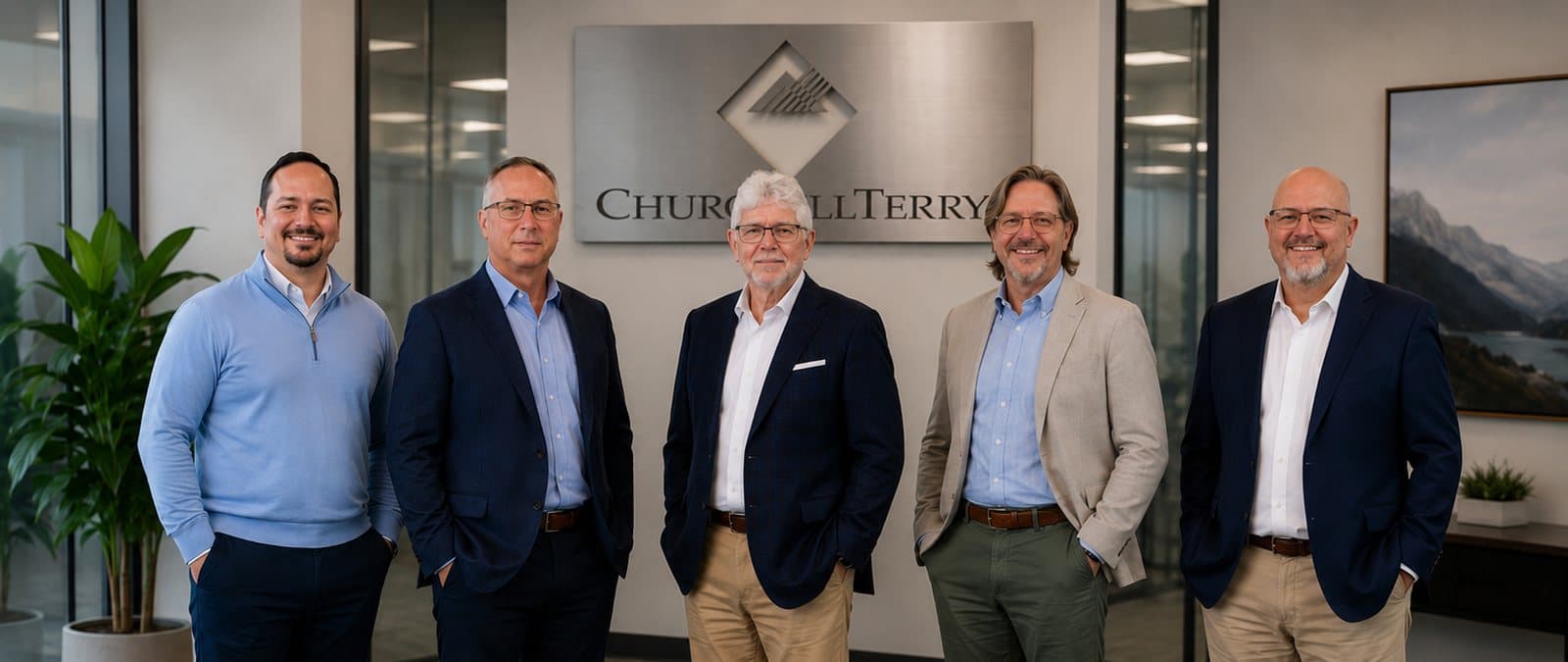 The ChurchillTerry team in the Plano office