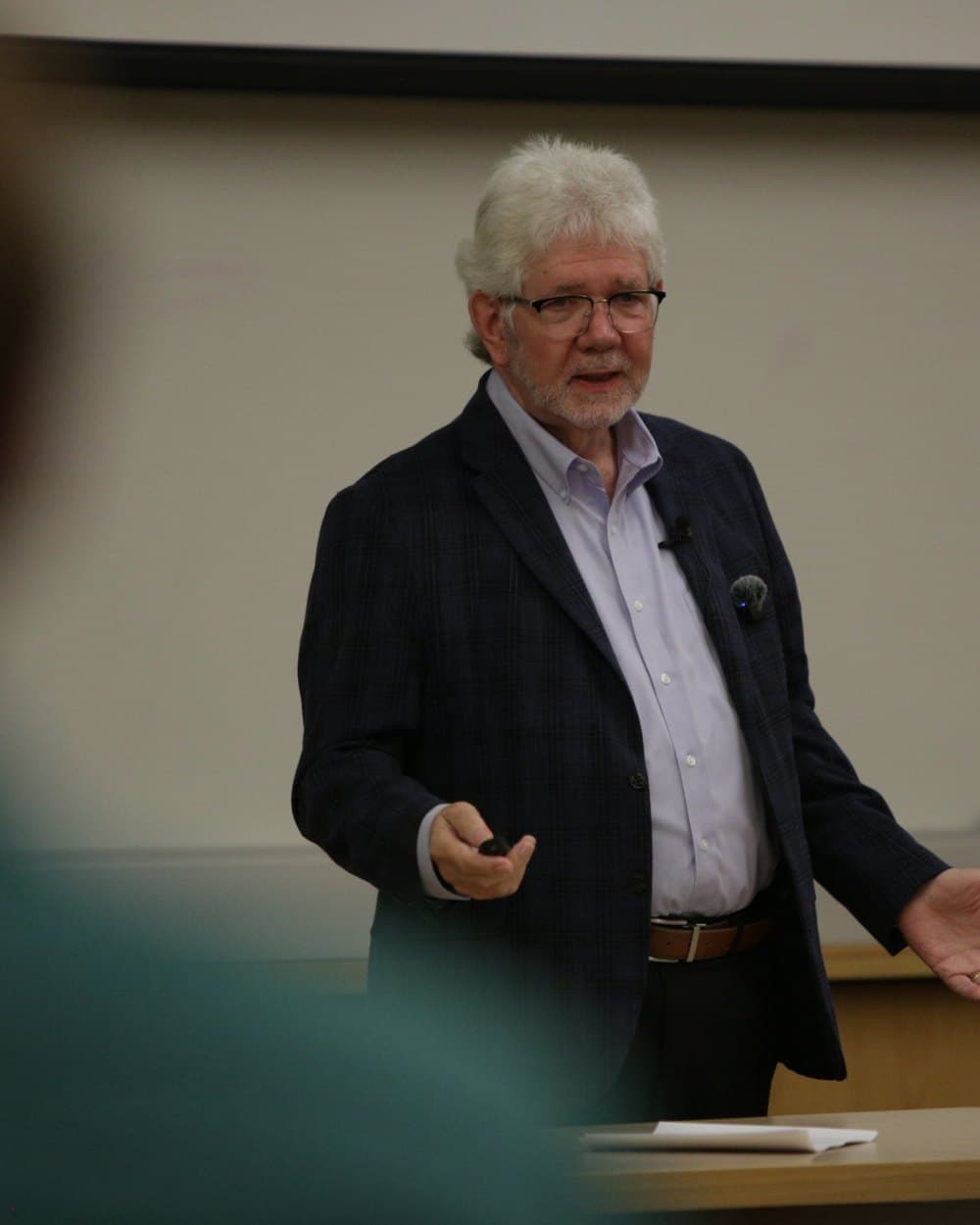 John Terry addressing a class at SMU's Cox School of Business