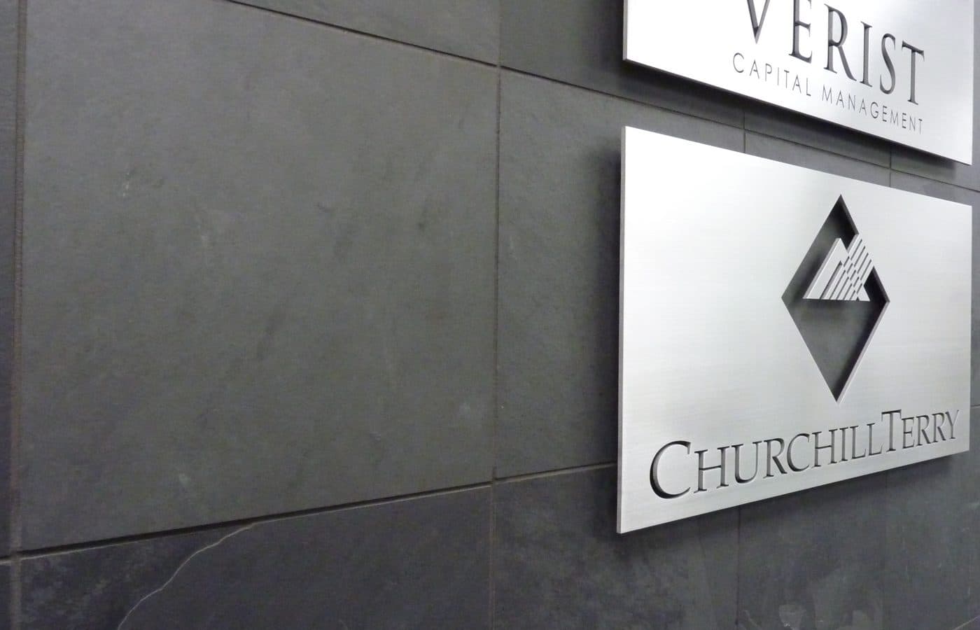 The ChurchillTerry office signage in Plano, Texas